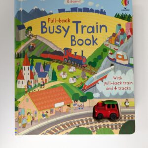 Pull-back busy train book